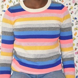 Long Sleeve Rainbow stripe Top
